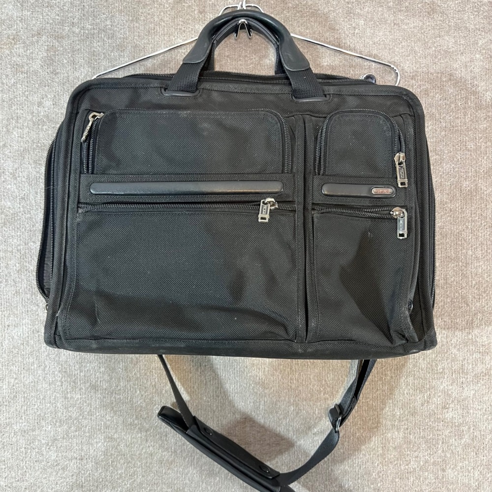 TUMI Ballistic Nylon Laptop Briefcase Business Bag Shoulder Strap Organizer